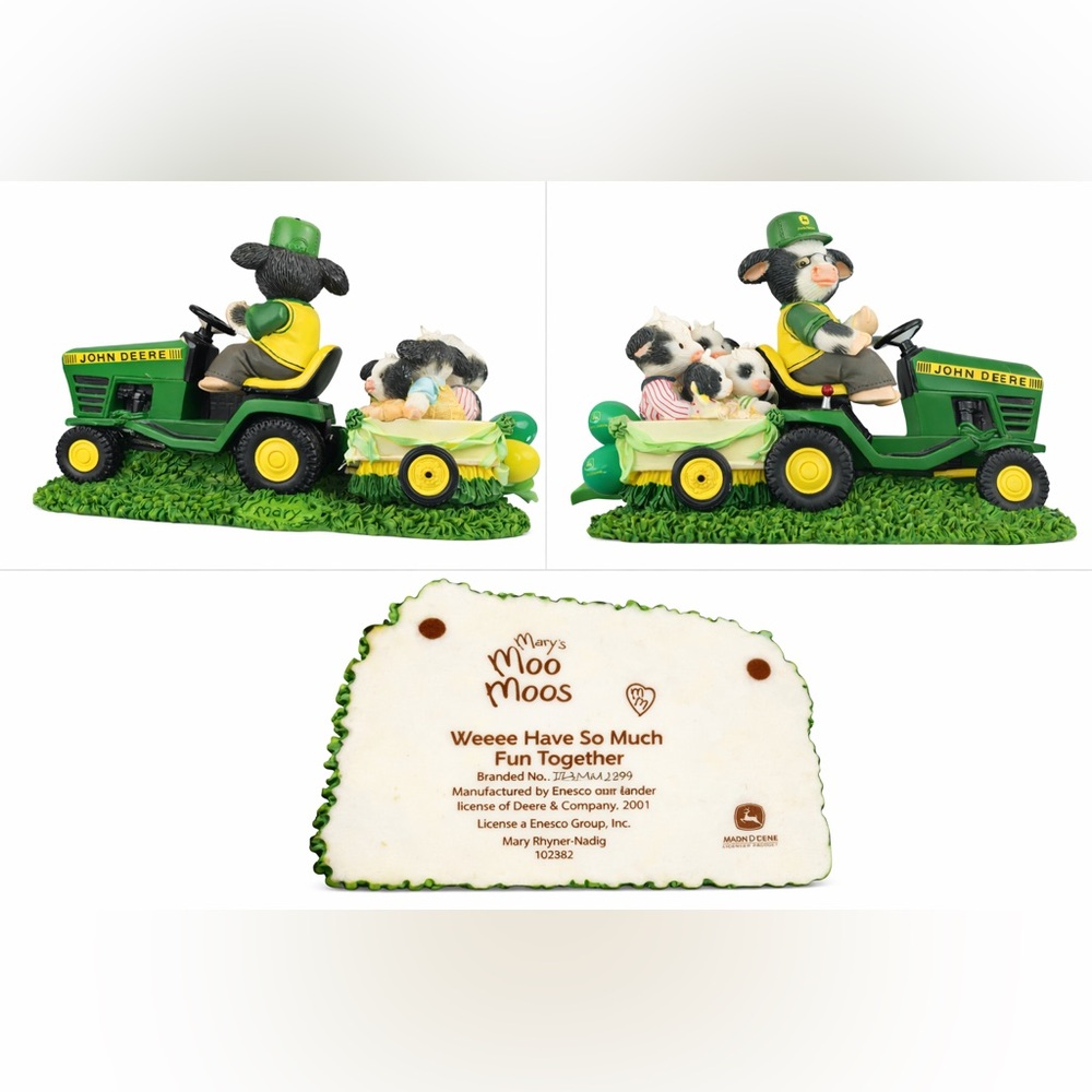 Mary's Moo Moos "Weeee Have So Much Fun Together" John Deere Tractor #102382